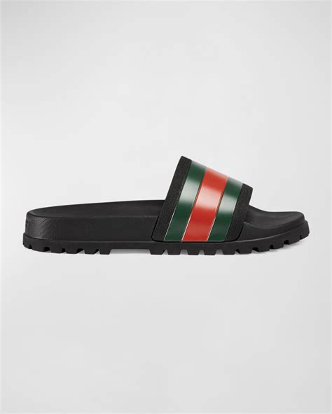 mens gucci trek slides|Gucci Slides for Men .